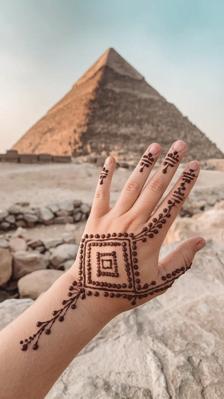 Egyptian henna design