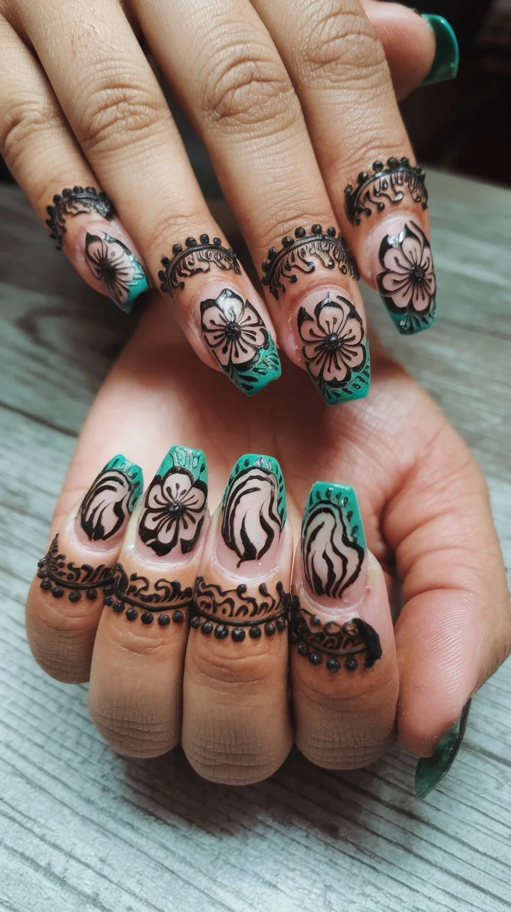 Henna Nail Designs