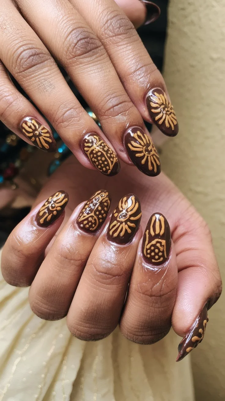 Henna Nail Designs