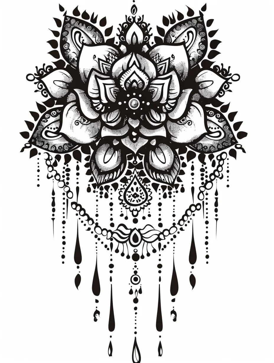 Printable Henna Design