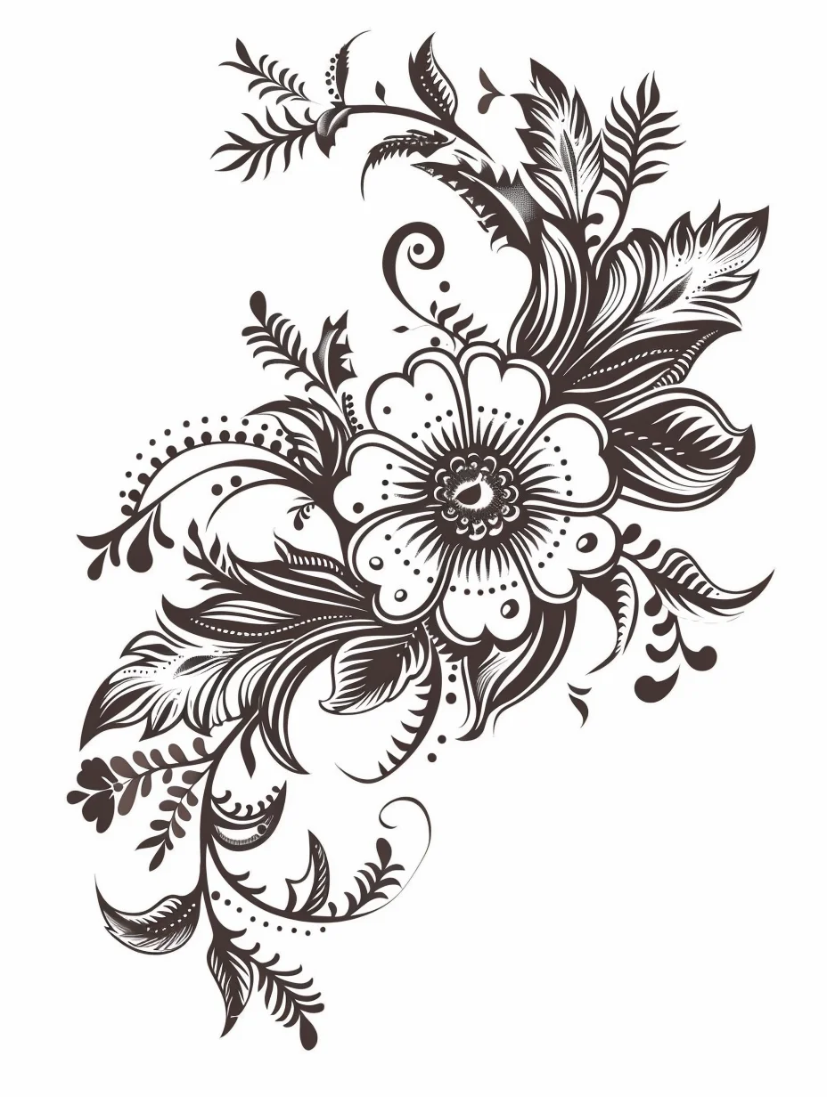 Printable Henna Design