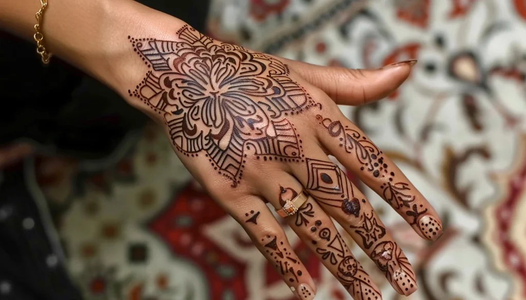 Moroccan henna tattoo