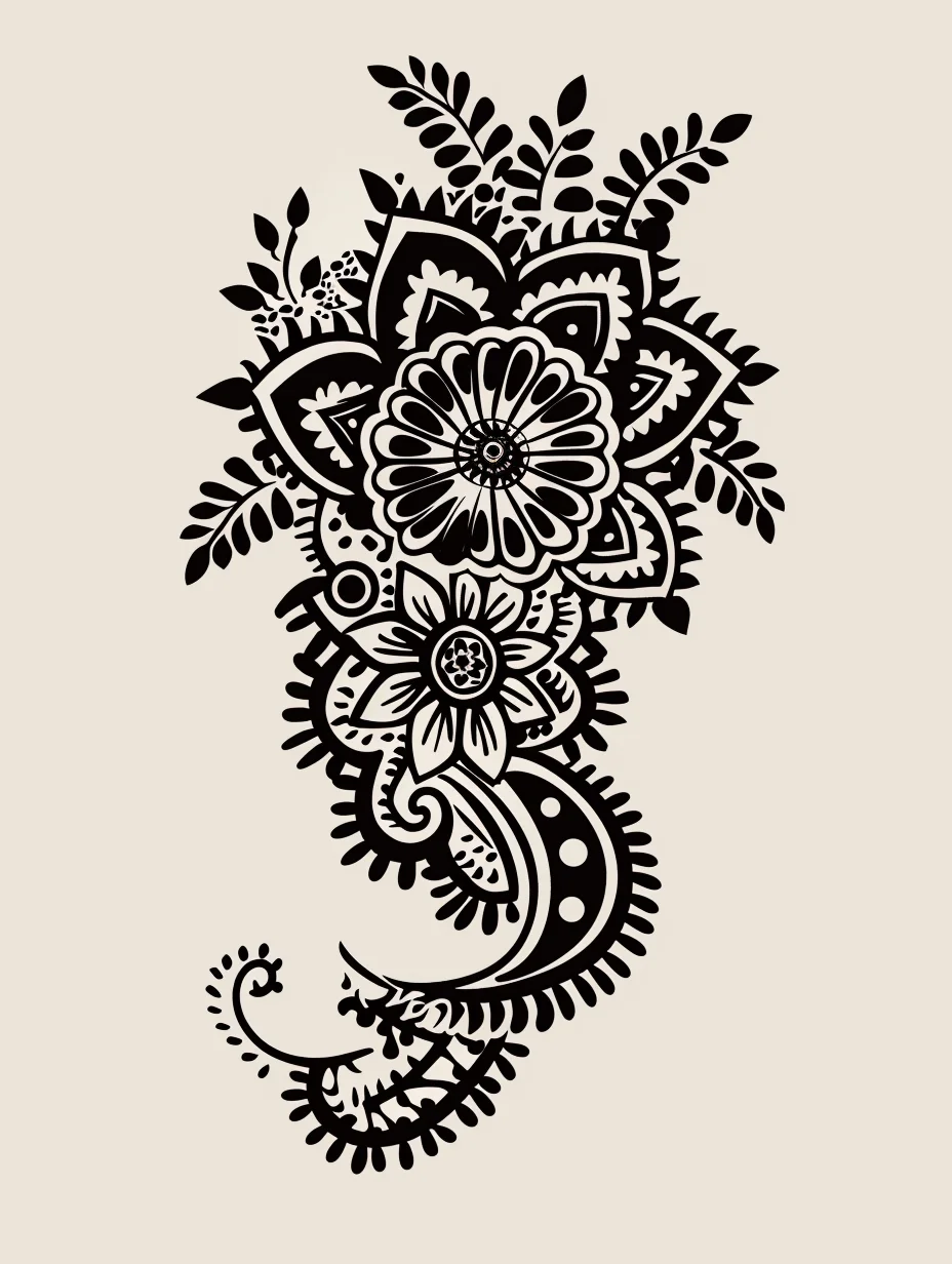 Printable Henna Design