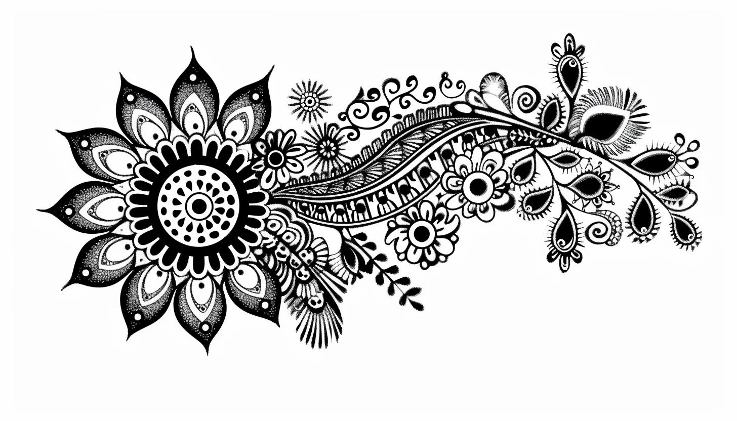 Printable Henna Designs For Hands: Easy & Simple for Beginners