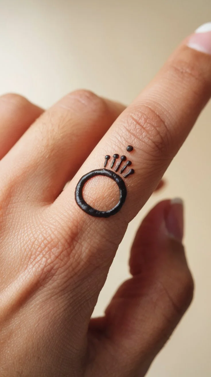 Henna Ring tattoo Design